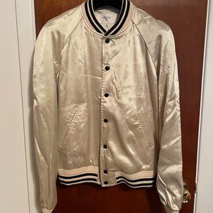 CELINE Nostalgia Bomber Ivory Jacket In Tc Mastic